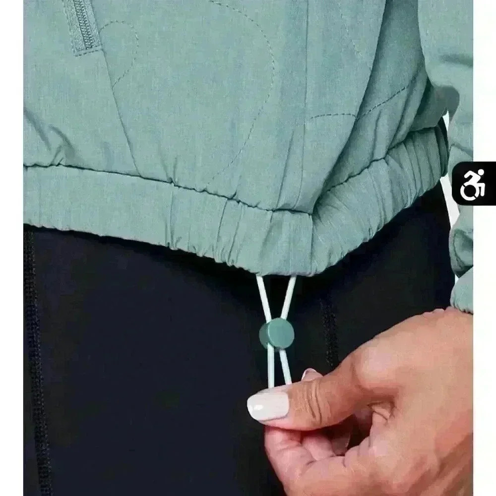 AVALANCHE half zip waterproof women pullover size L in green - Picture 2 of 4